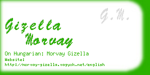 gizella morvay business card